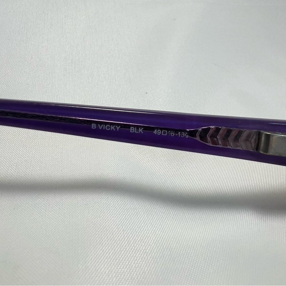 Bongo Purple Vicky Rectangle Glasses - Frames Only - image 4